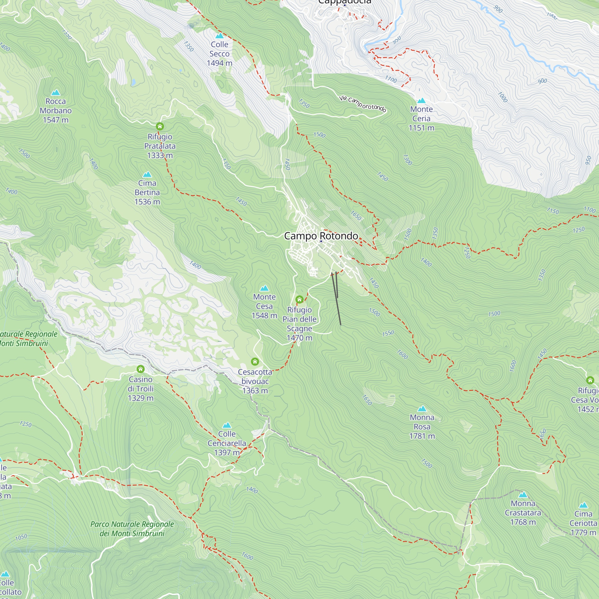 Rifugio Pian delle Scagne map