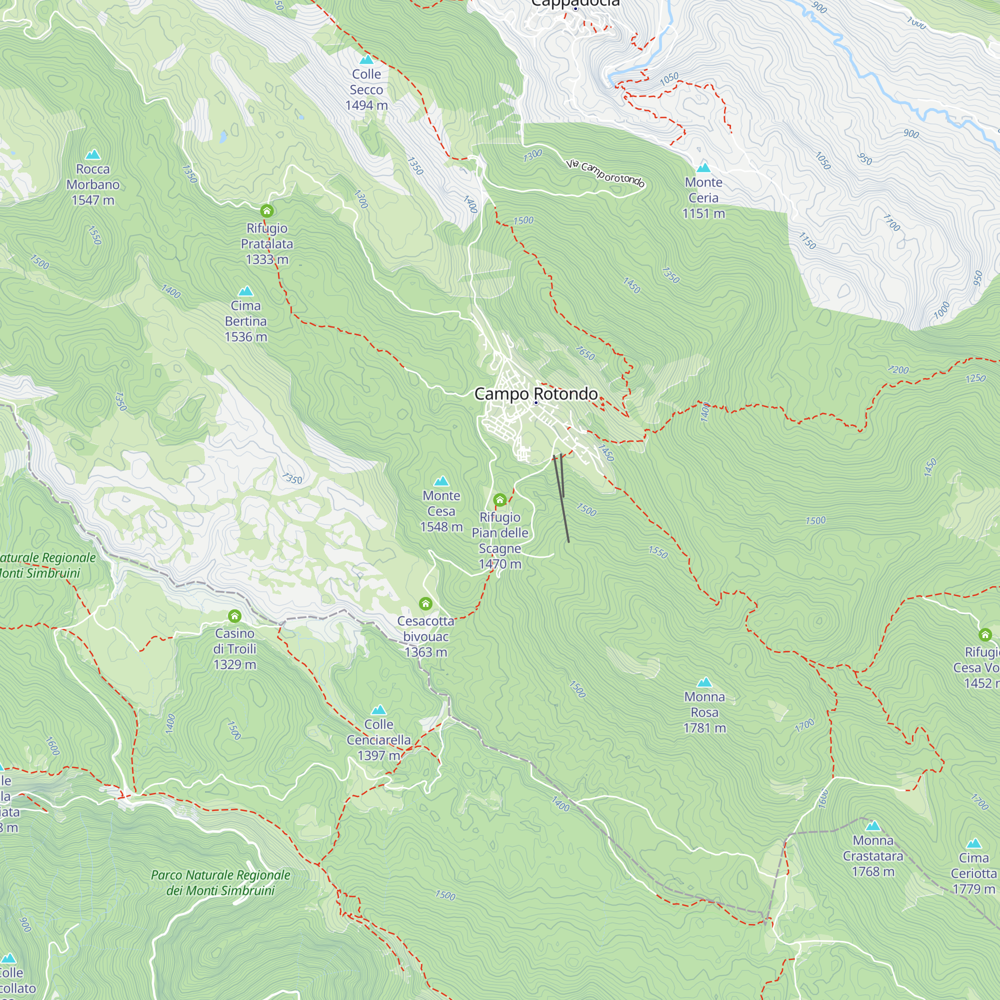 Rifugio Pian delle Scagne map
