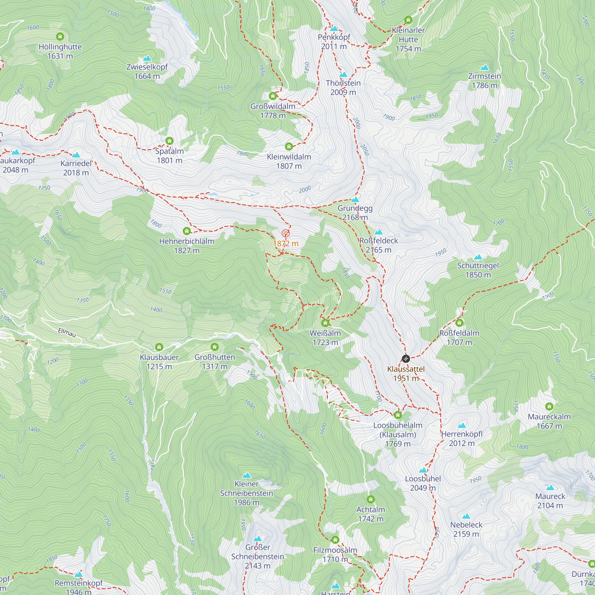 Großellmaualm map