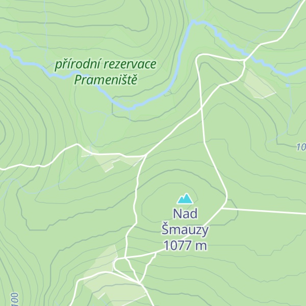 Map of Býv. Zadní Šmauzy