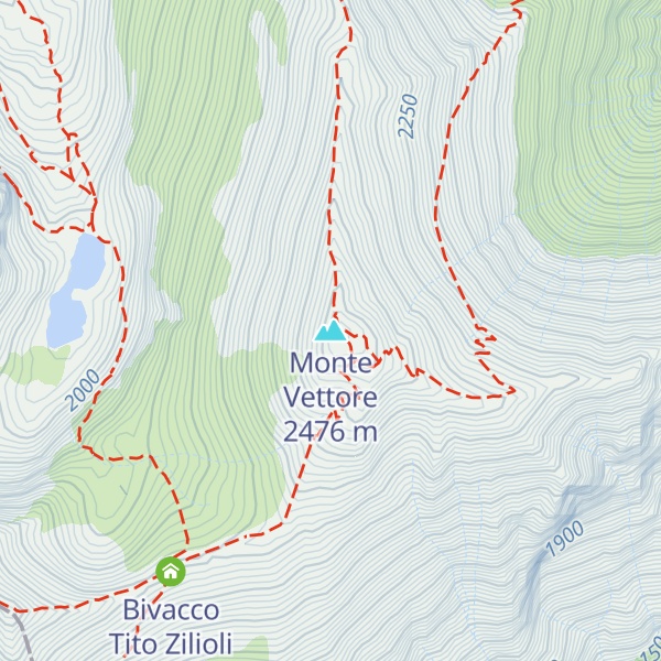 Map of Monte Vettore