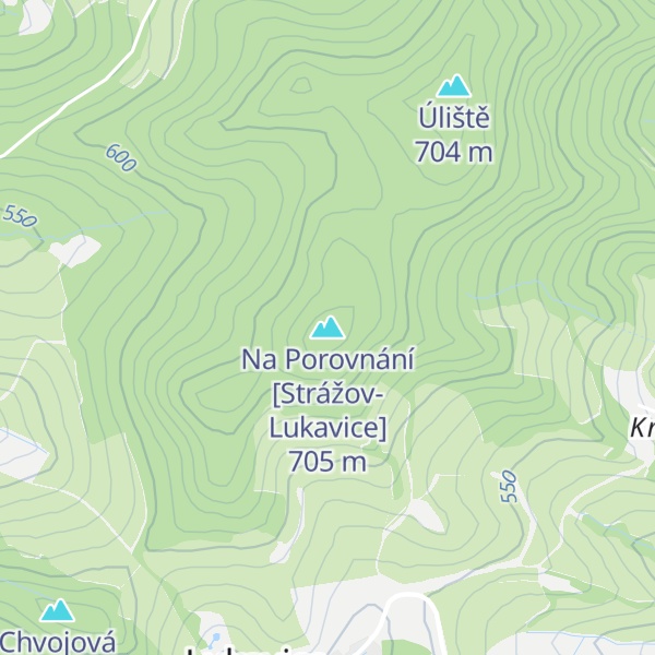 Map of Na Porovnání [Strážov-Lukavice]