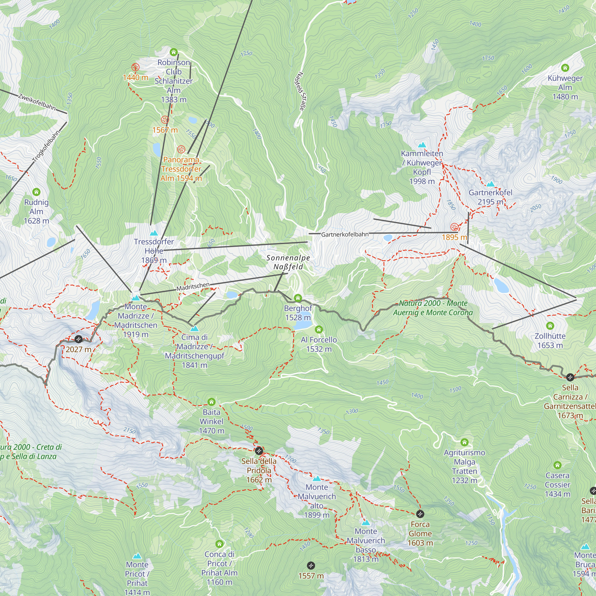 Berghof map