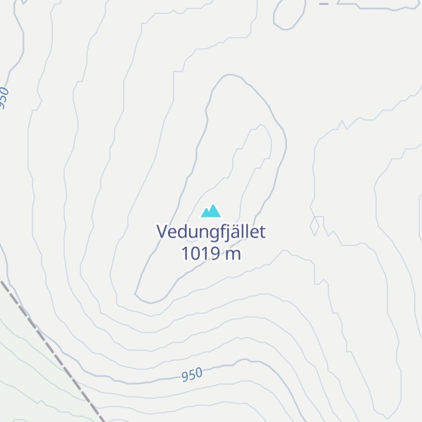 Map of Vedungfjället