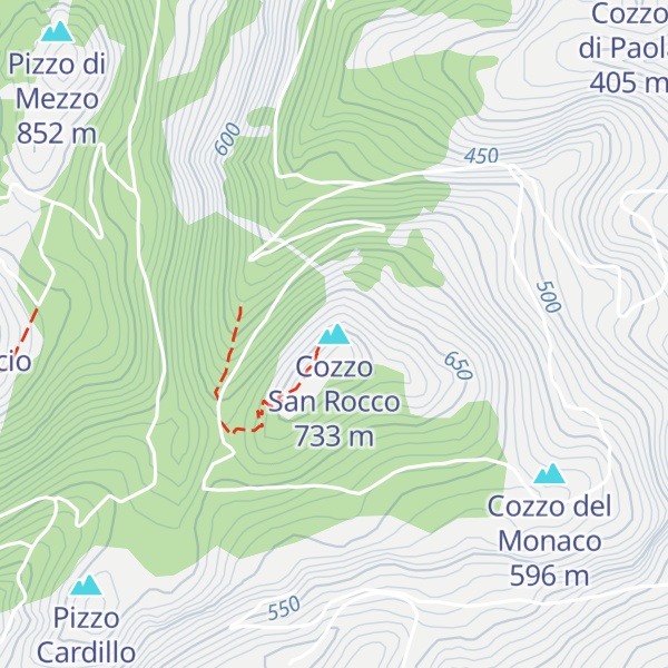Map of Cozzo San Rocco