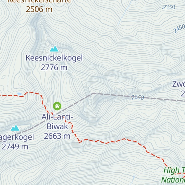 Map of Keeskogel