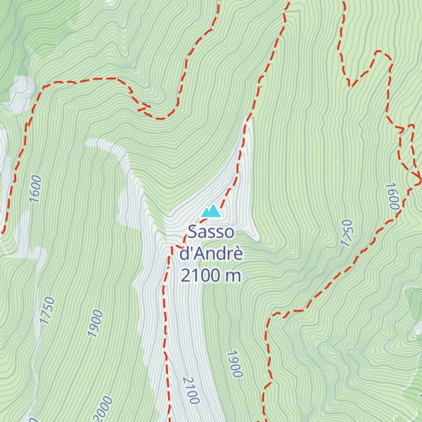 Map of Sasso d'Andrè