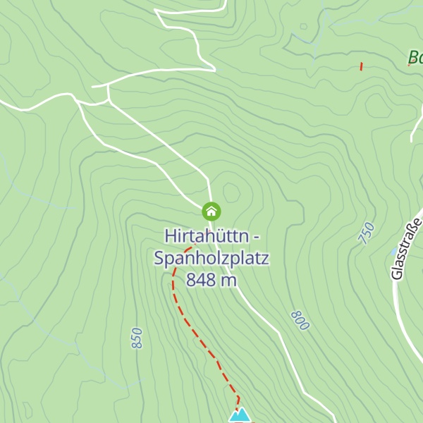 Map of Hirtahüttn - Spanholzplatz