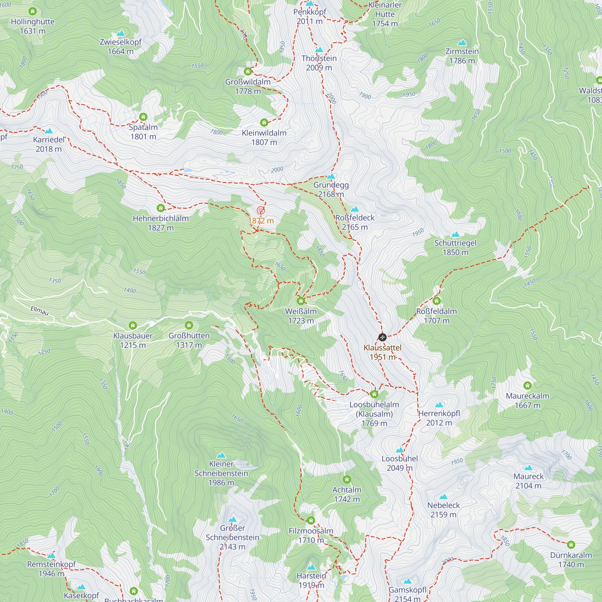 Weißalm map
