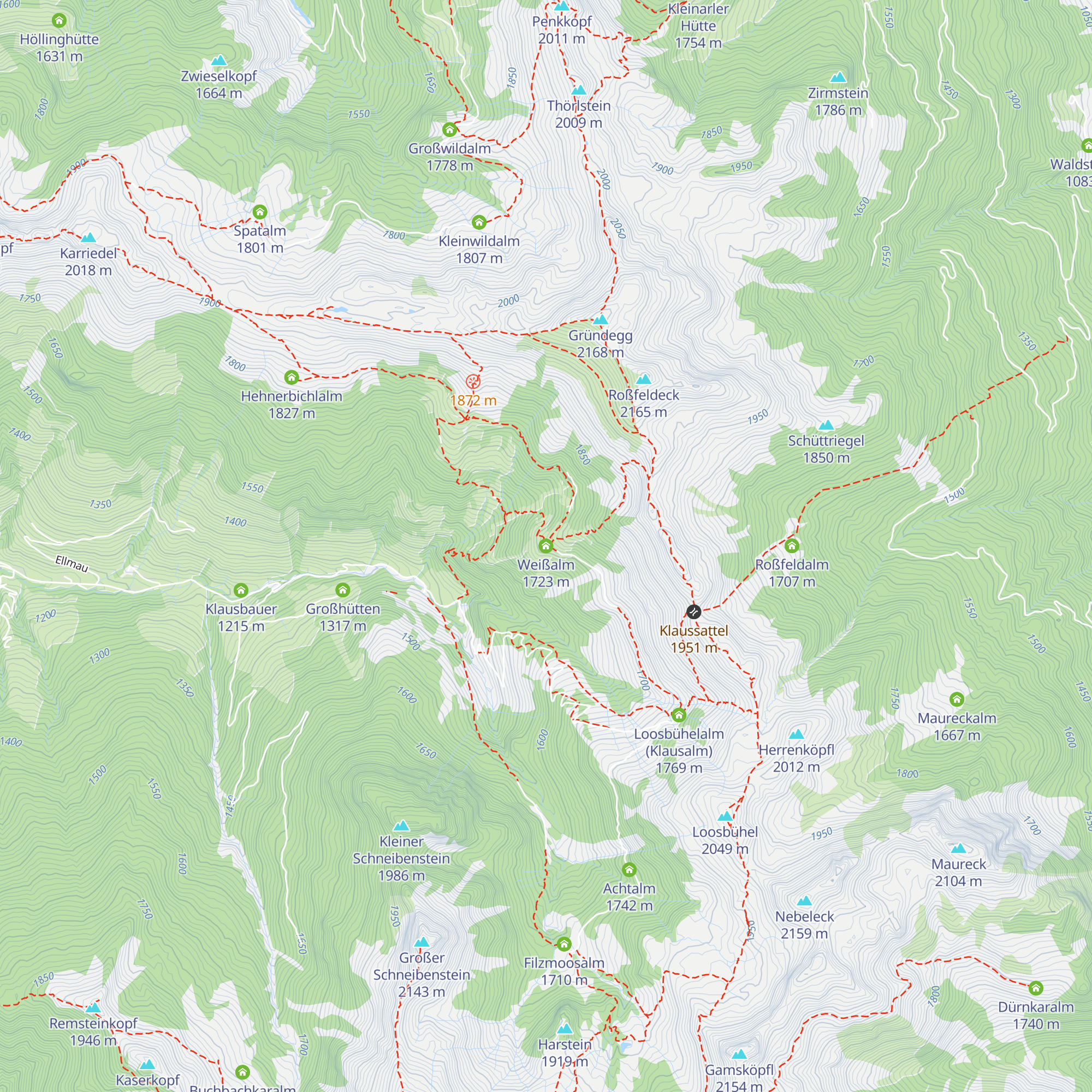 Weißalm map