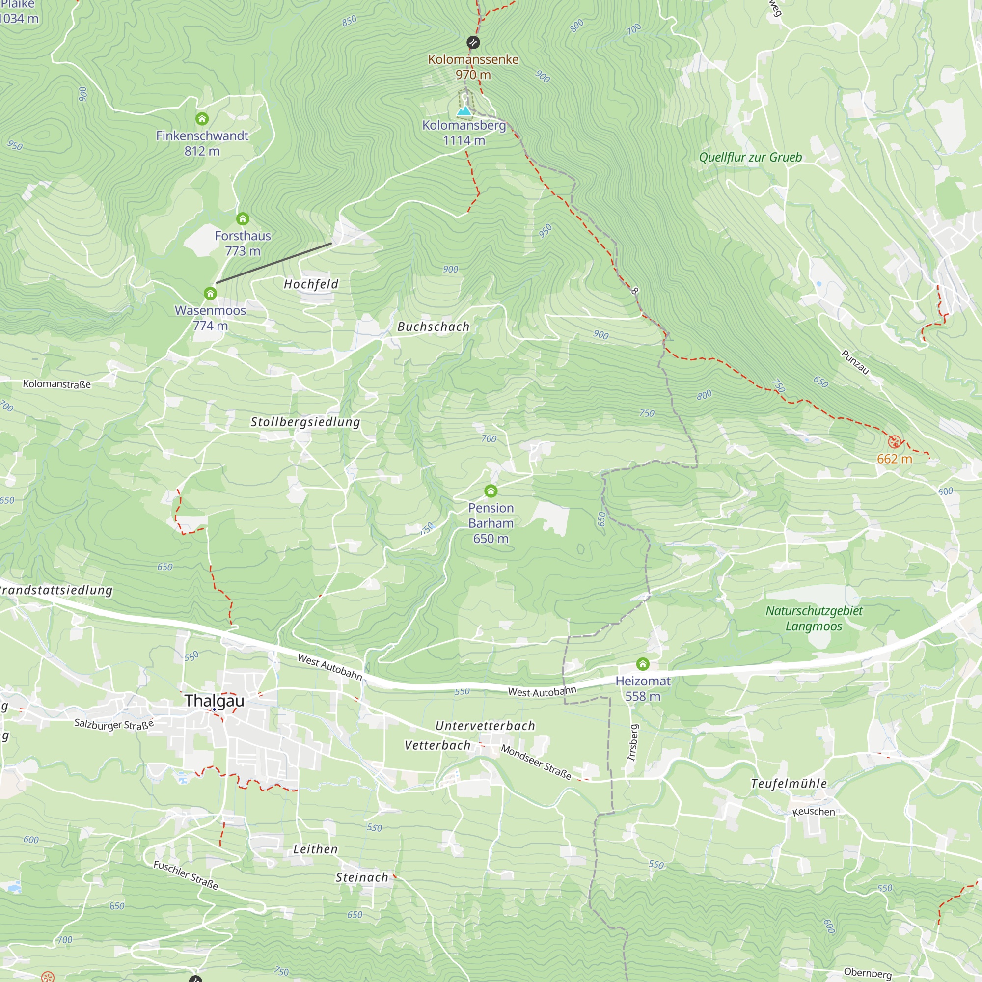 Pension Barham map