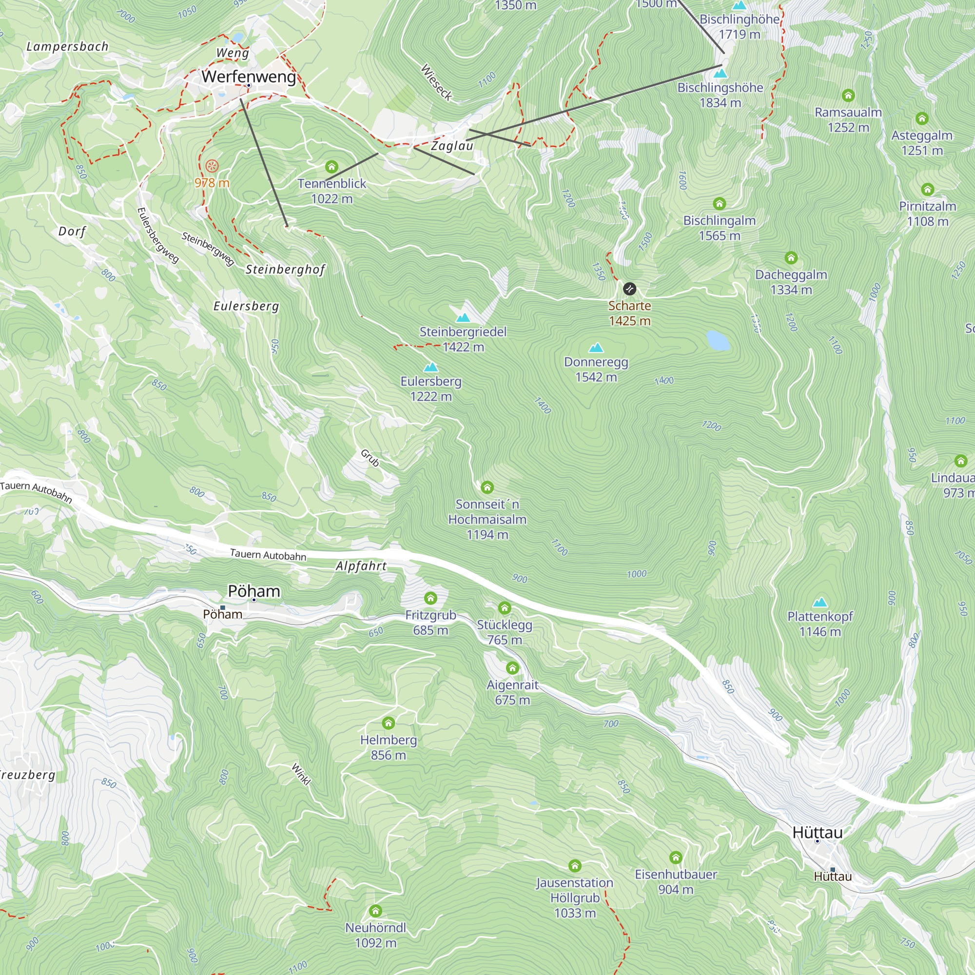 Sonnseit´n Hochmaisalm map