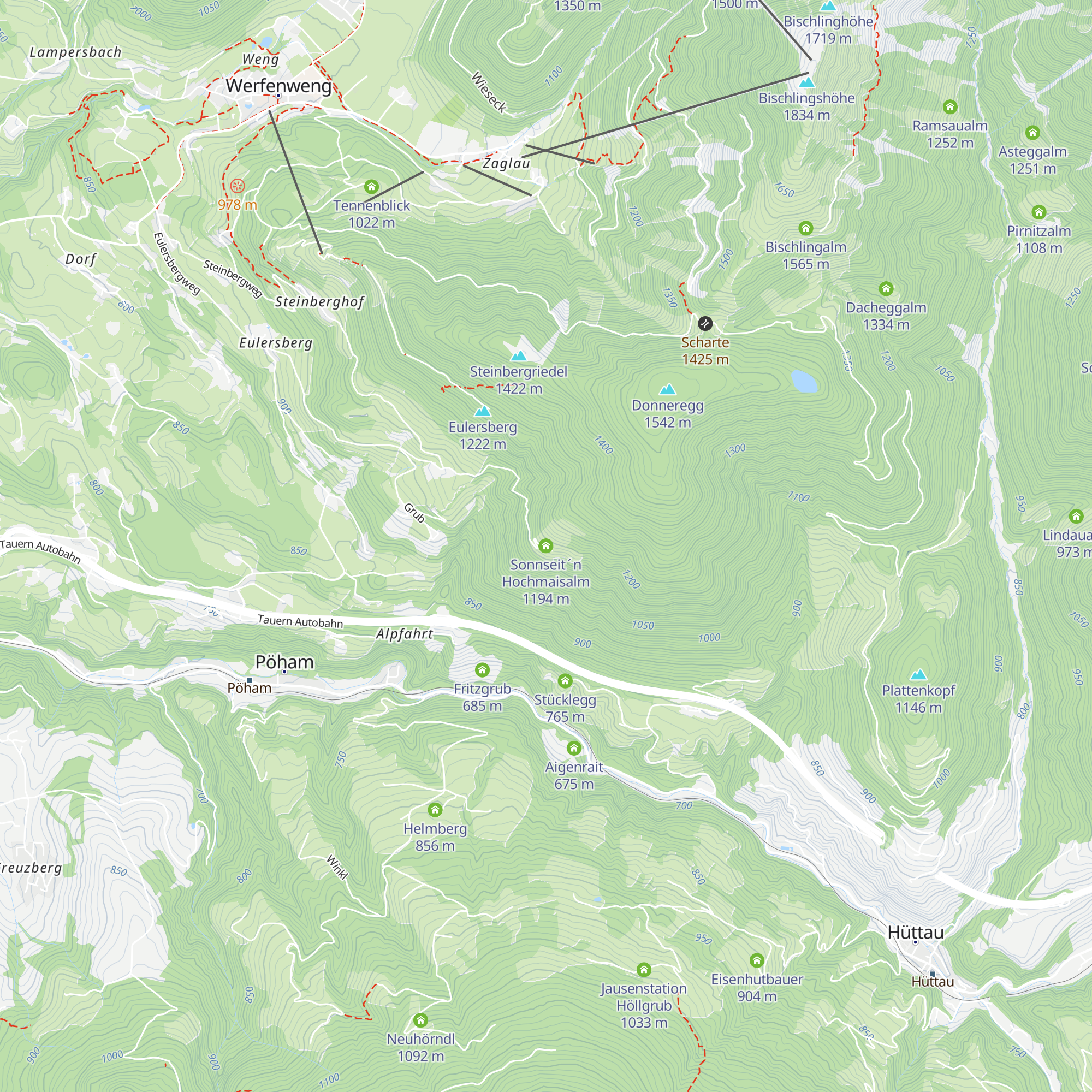 Sonnseit´n Hochmaisalm map