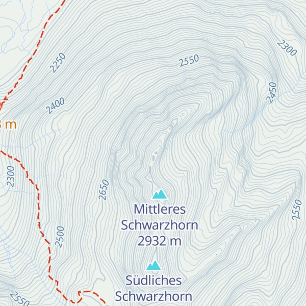Map of Nördliches Schwarzhorn