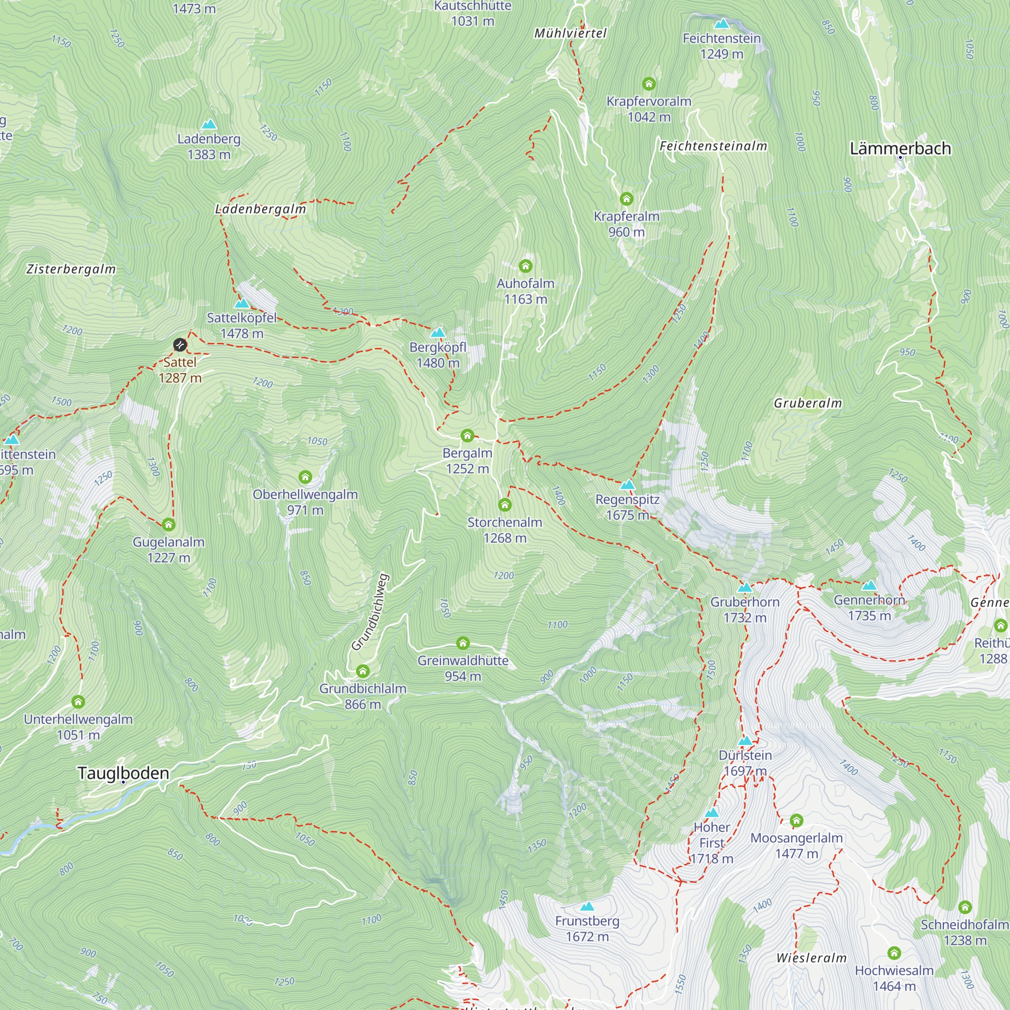 Storchenalm map