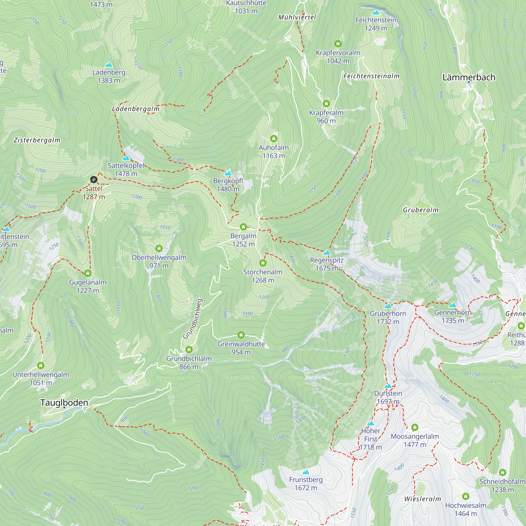 Storchenalm map