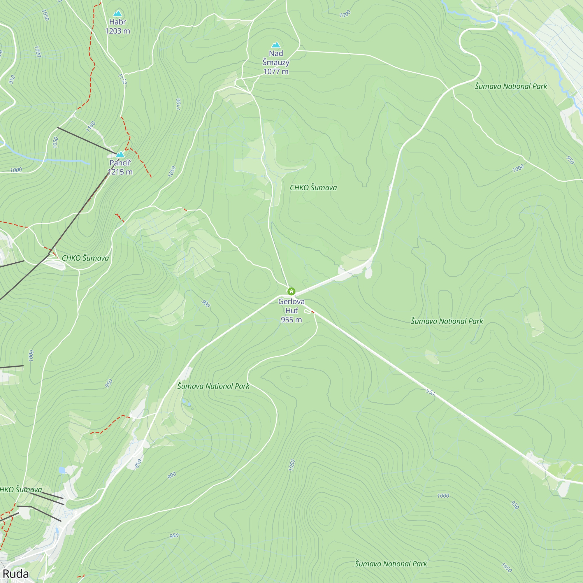 Gerlova Huť map