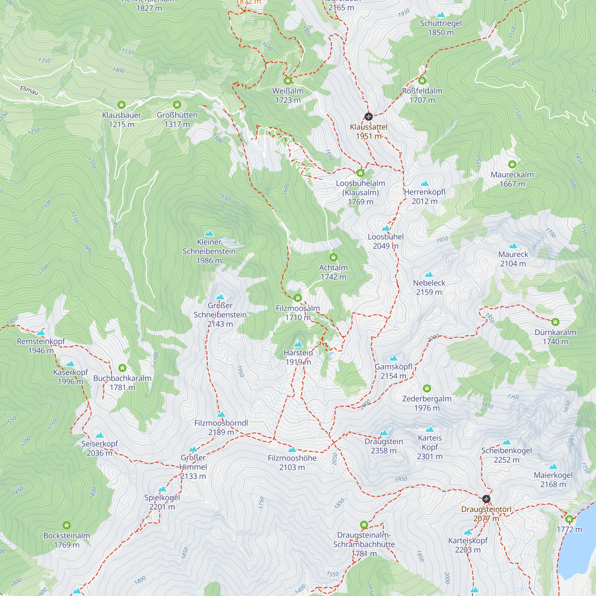 Filzmoosalm map
