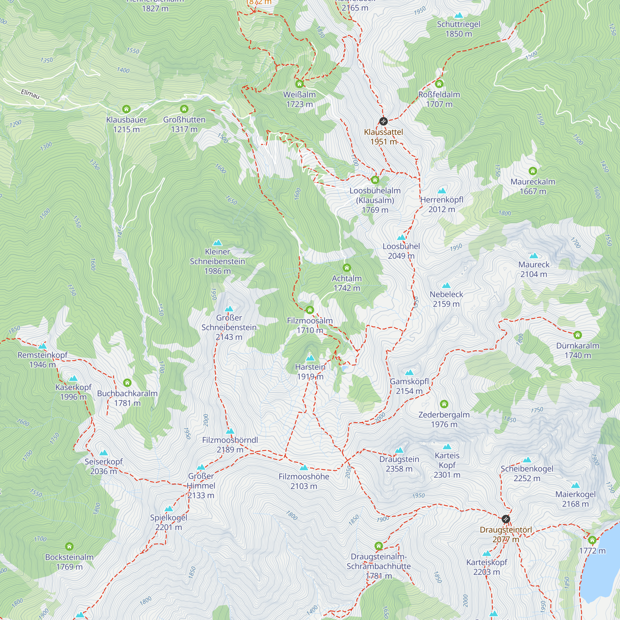 Filzmoosalm map