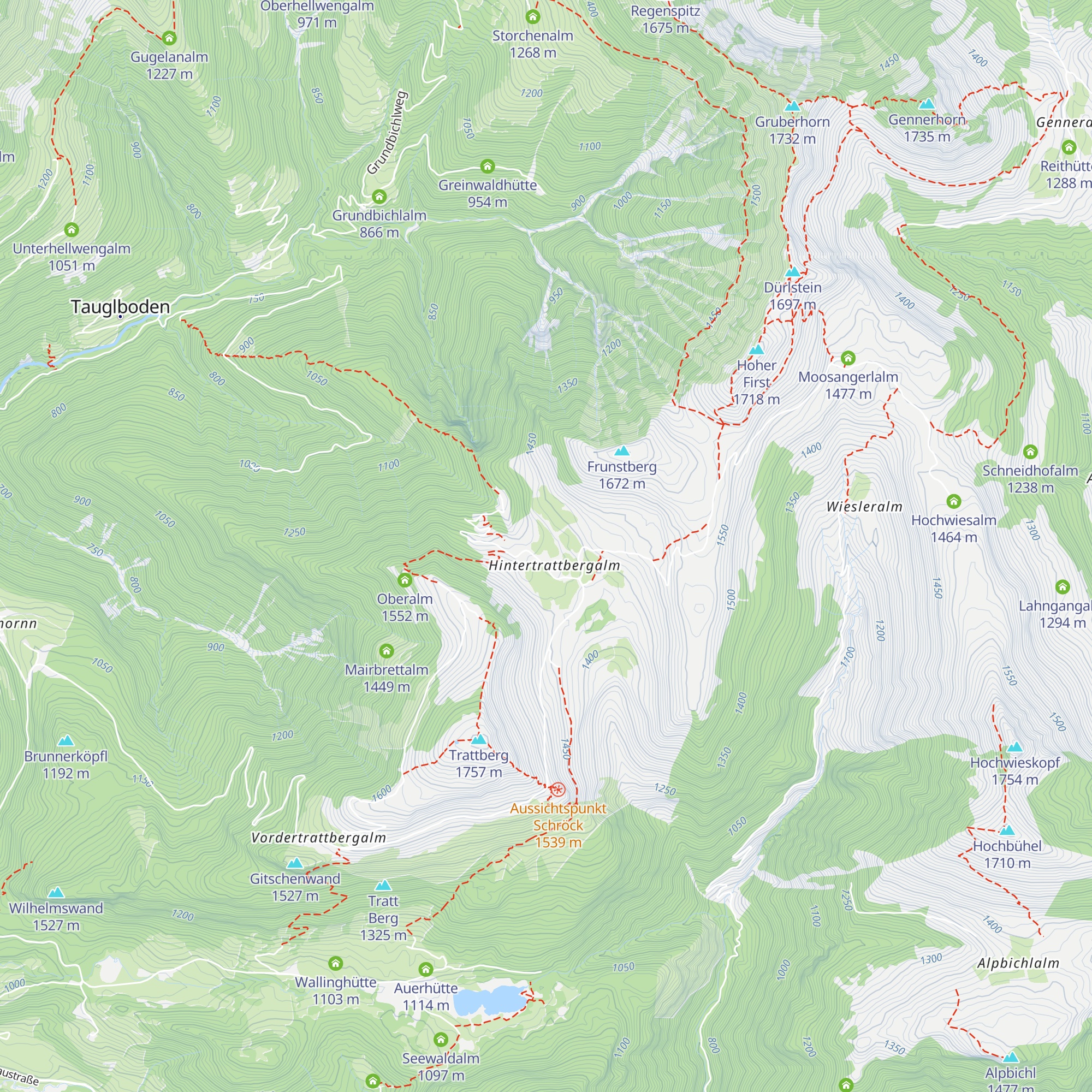 Wimmer Alm map