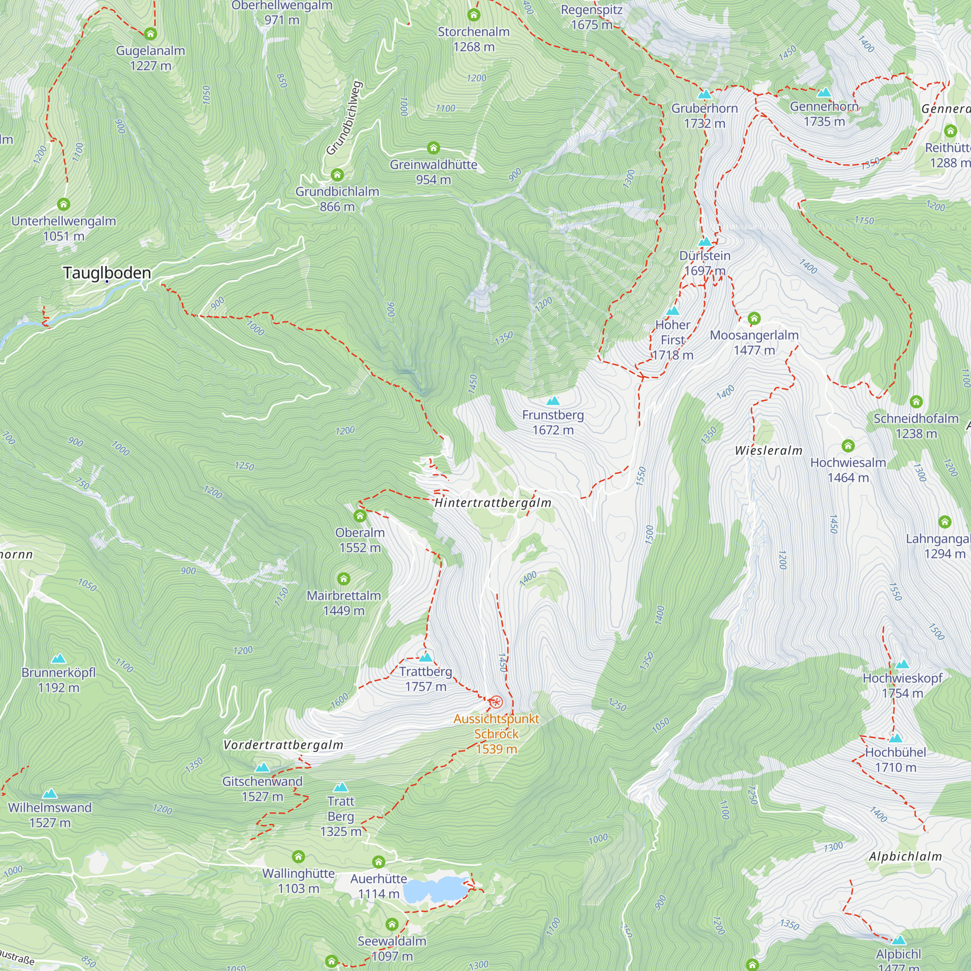 Wimmer Alm map
