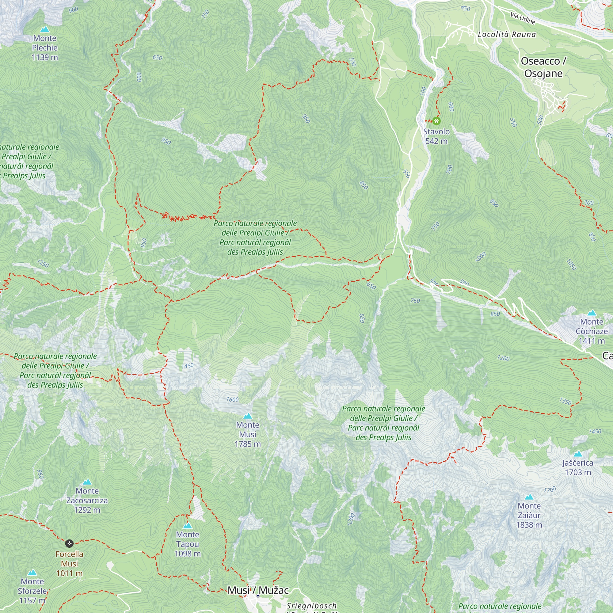 Casera Planinizza map