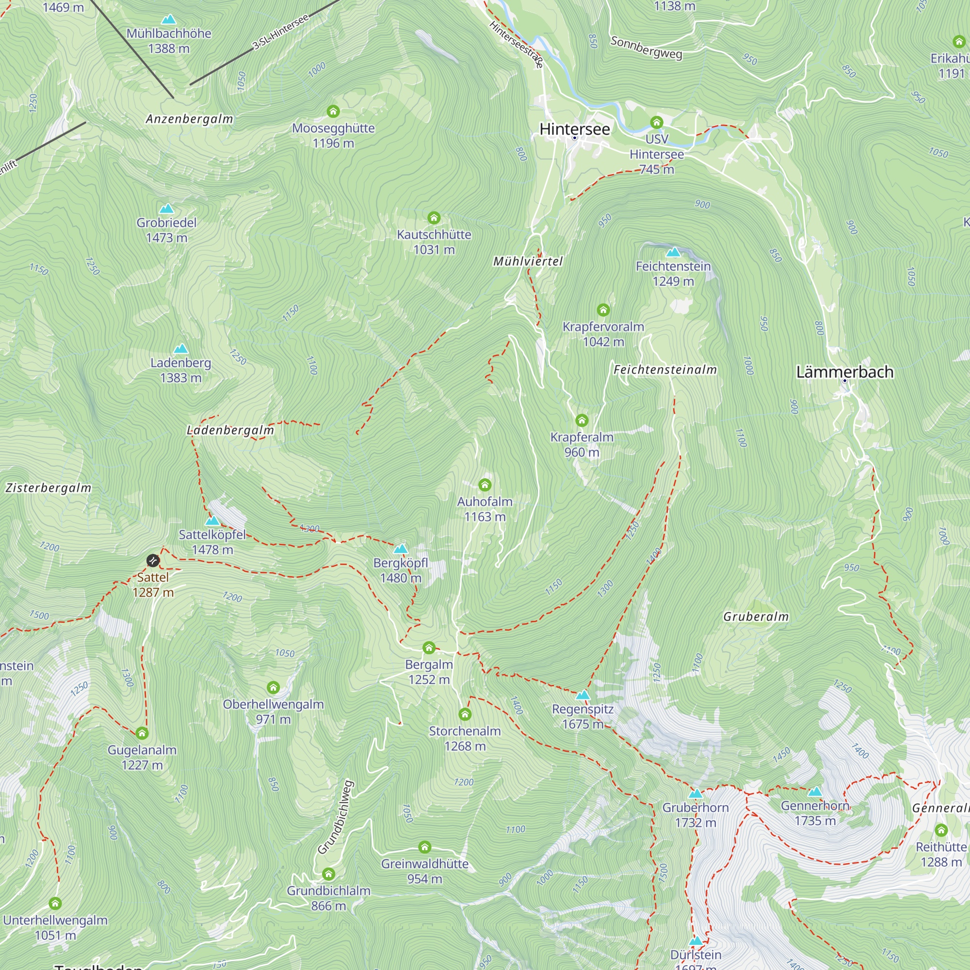 Auhofalm map