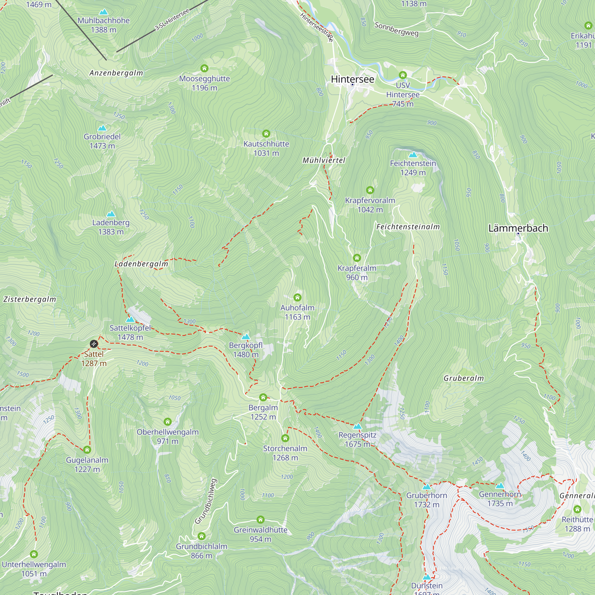 Auhofalm map