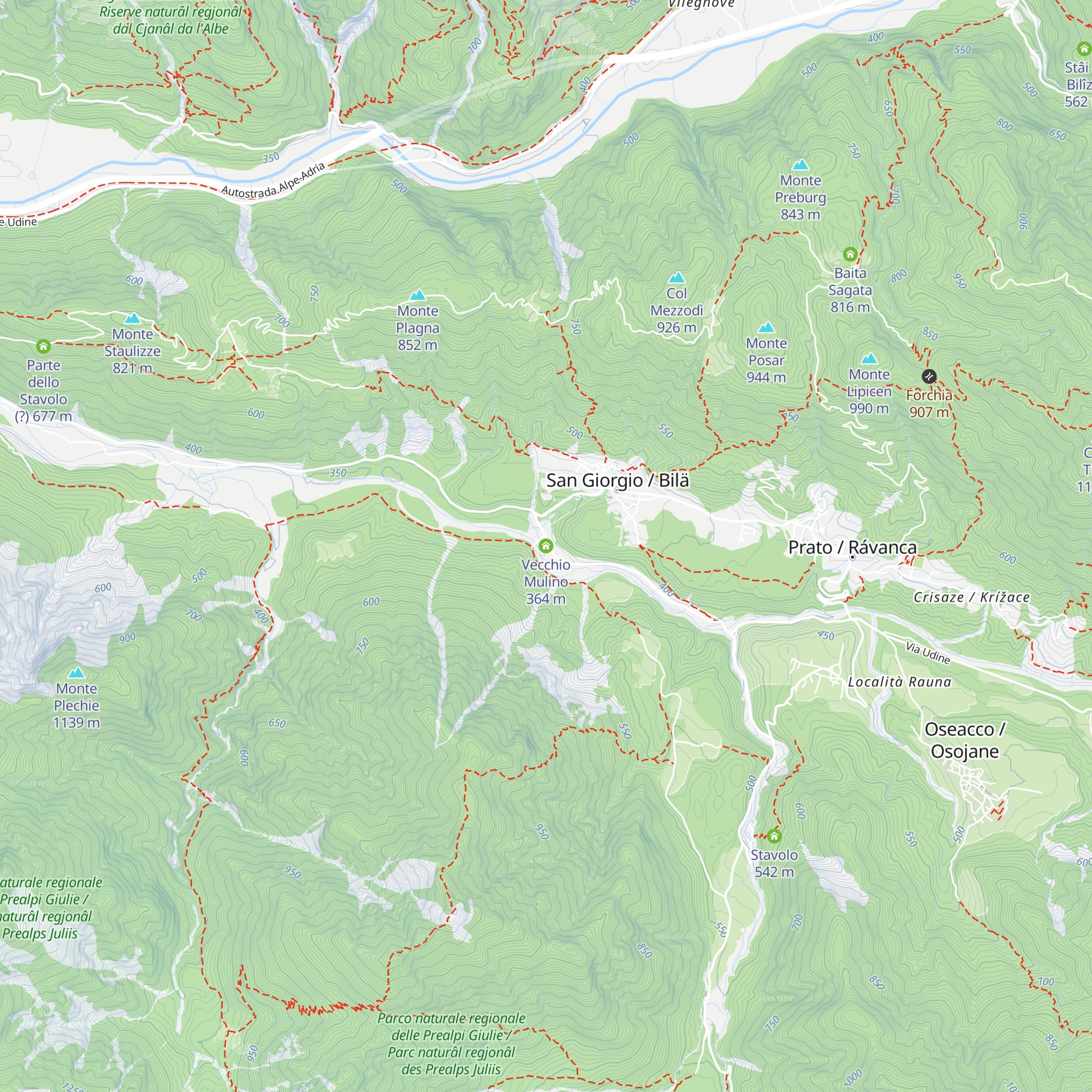 Vecchio Mulino map