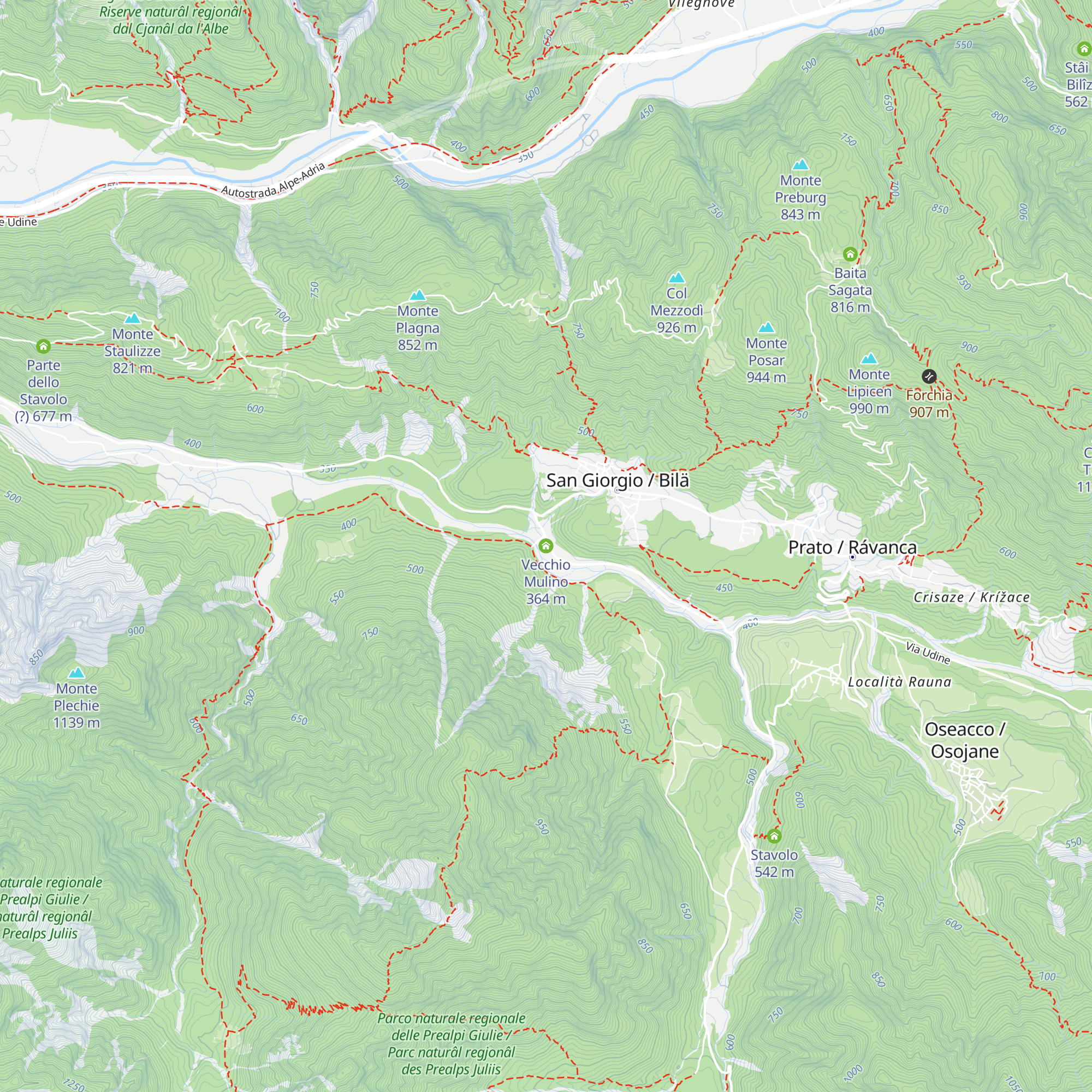 Vecchio Mulino map