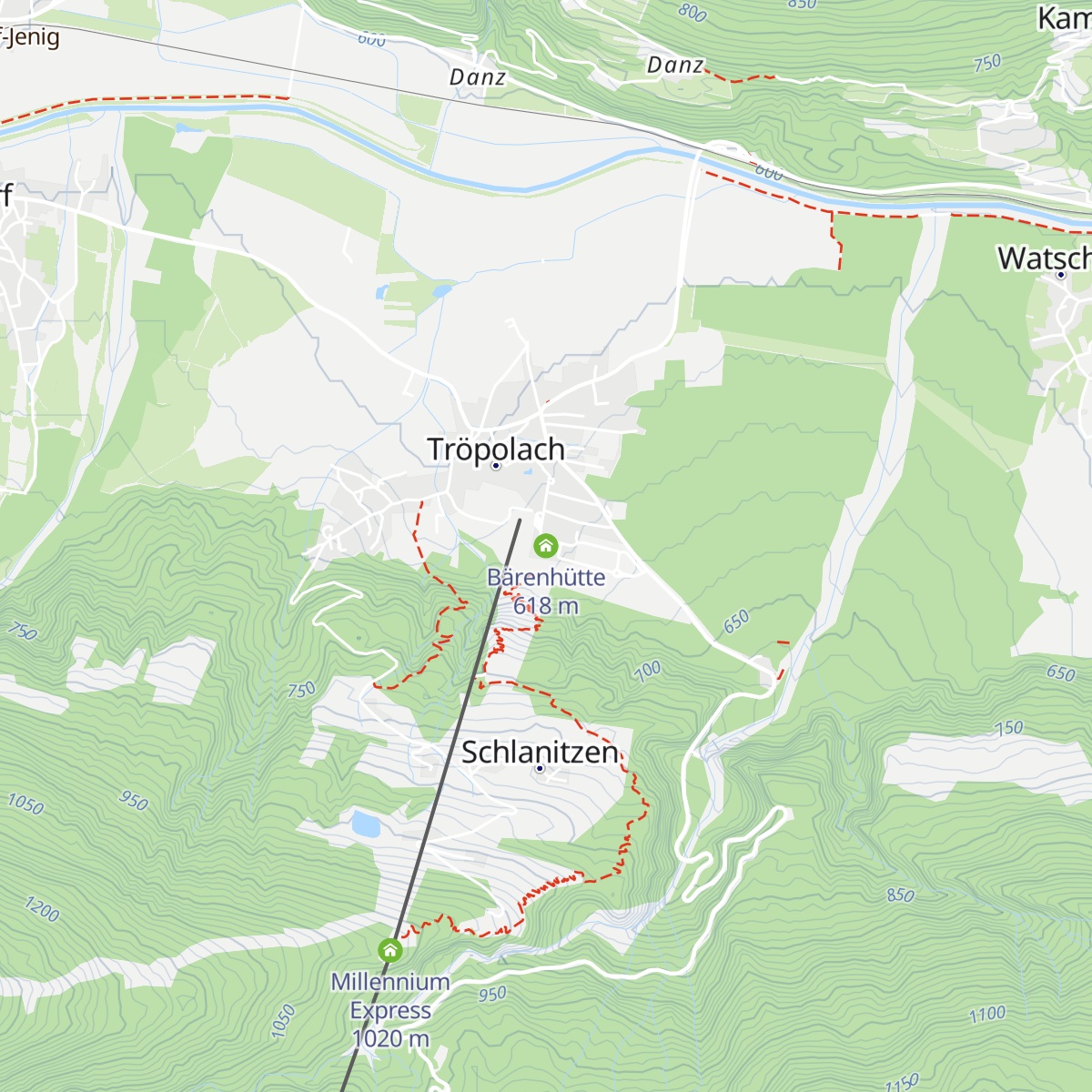 Bärenhütte map