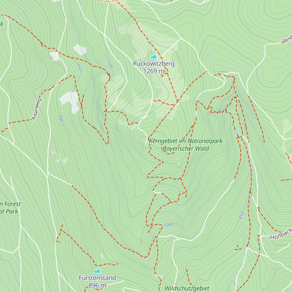 Falkenstein Schutzhaus map