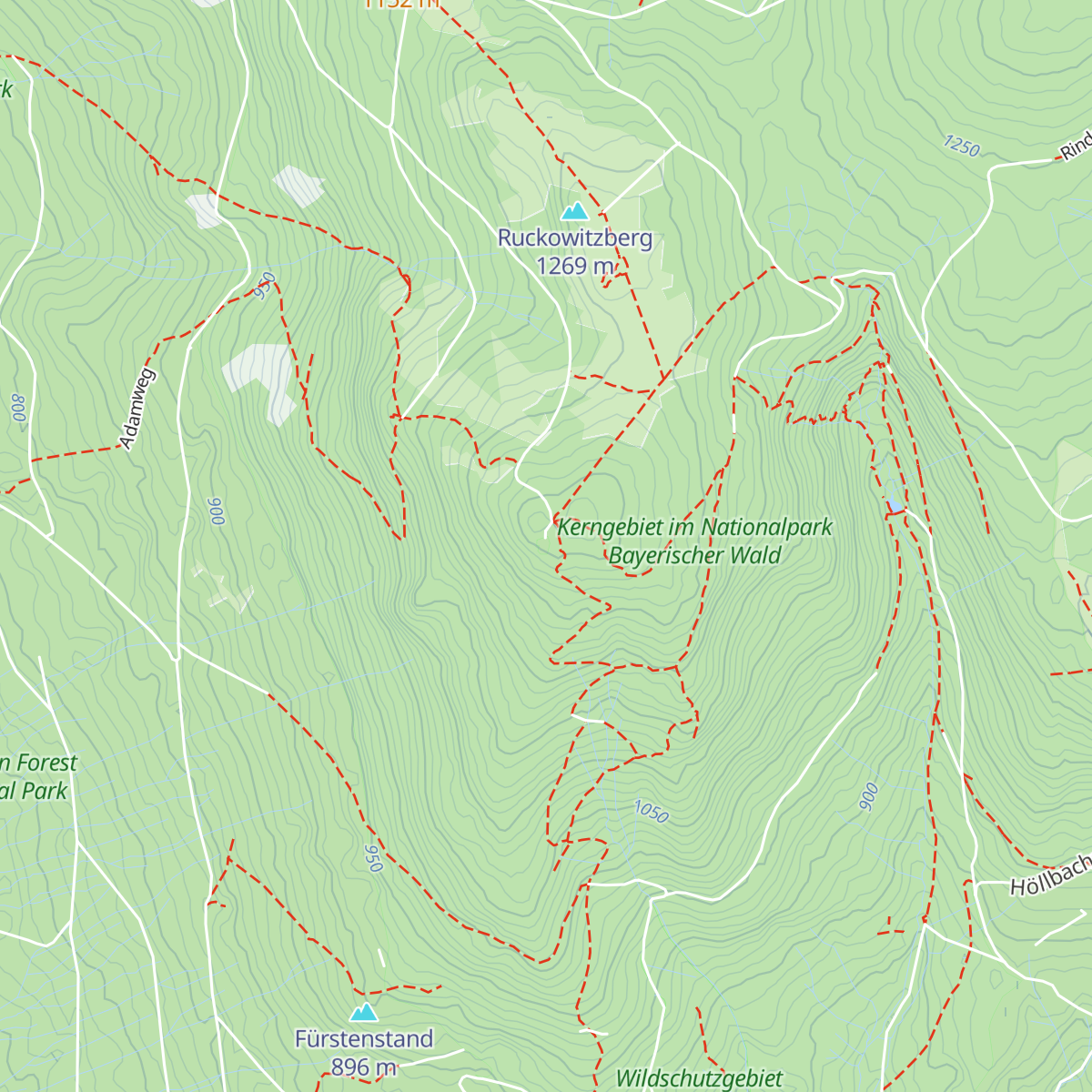 Falkenstein Schutzhaus map