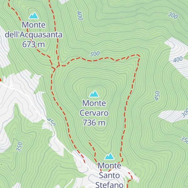 Map of Monte Cervaro