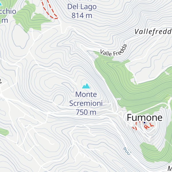 Map of Monte Scremioni
