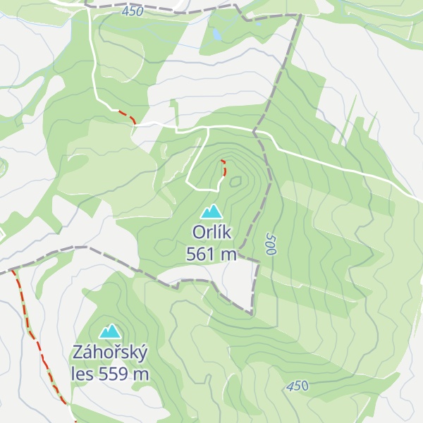 Map of Orlík