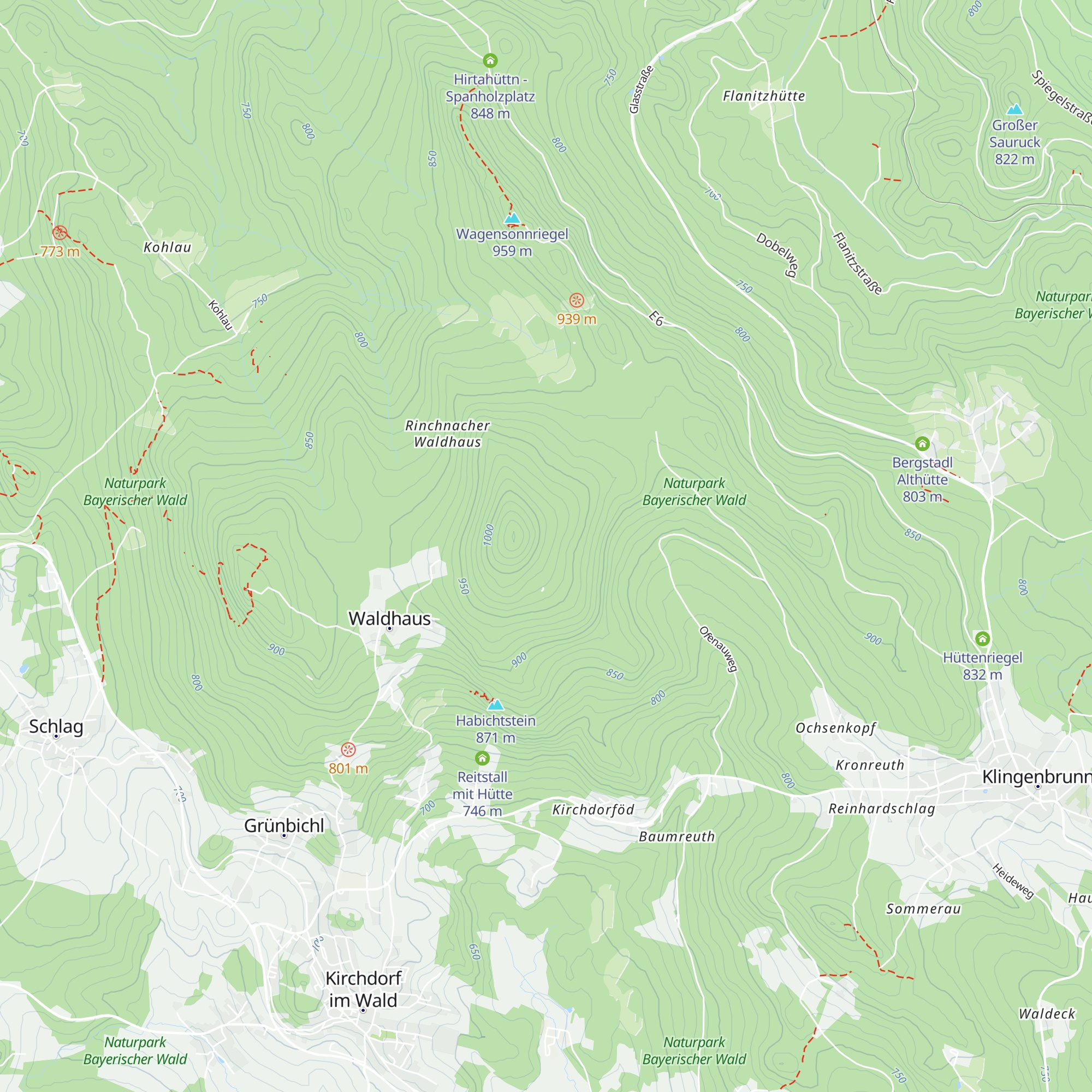 Schutzhütte-Eschenberg map