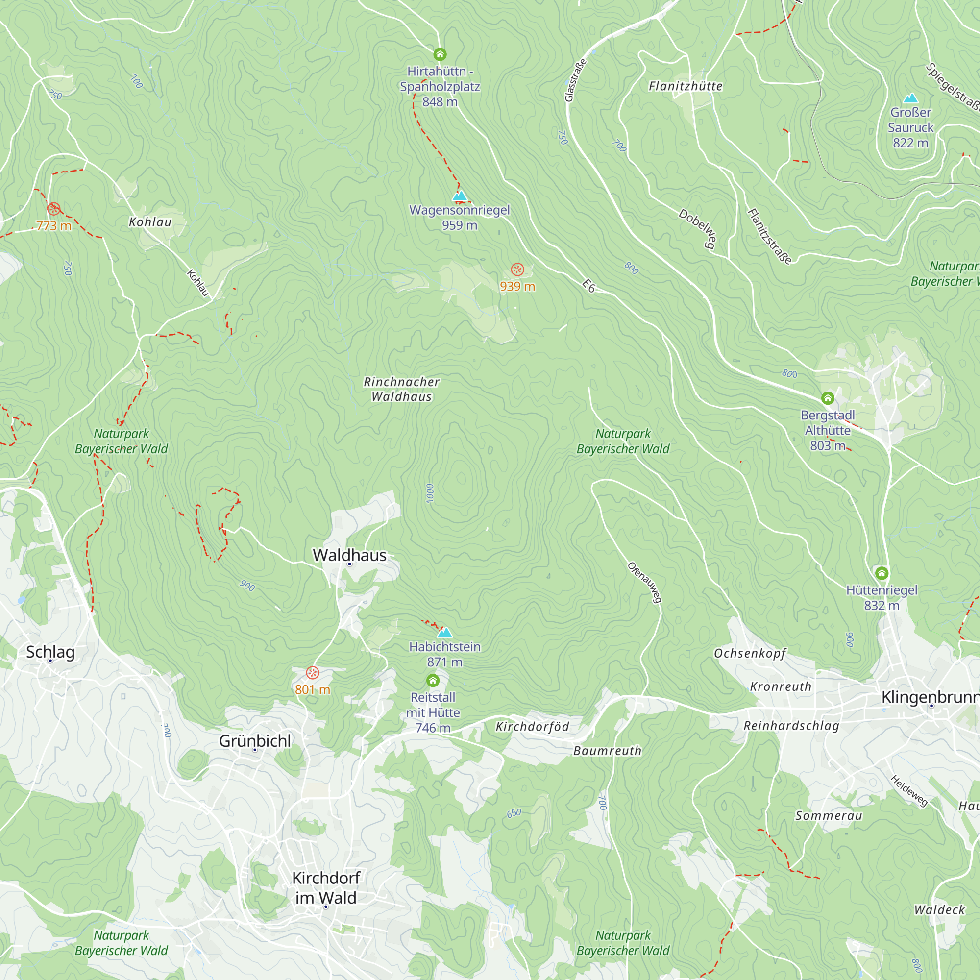 Schutzhütte-Eschenberg map