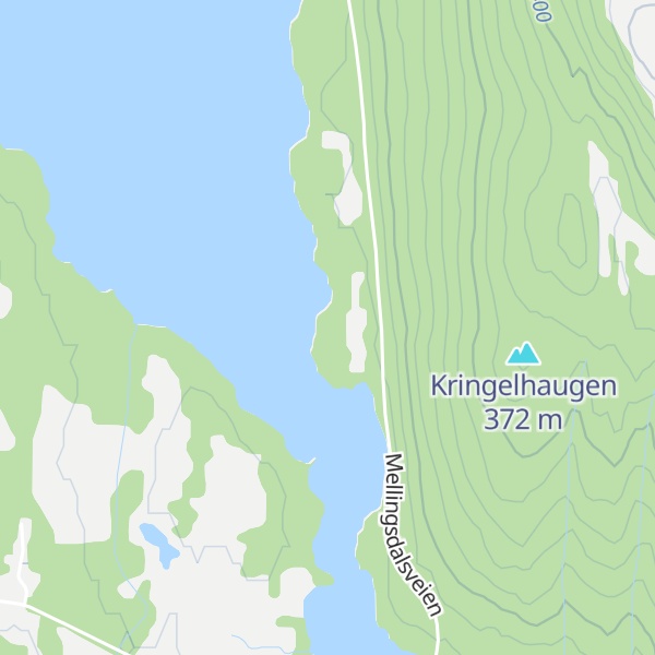 Map of Mellingenhytta