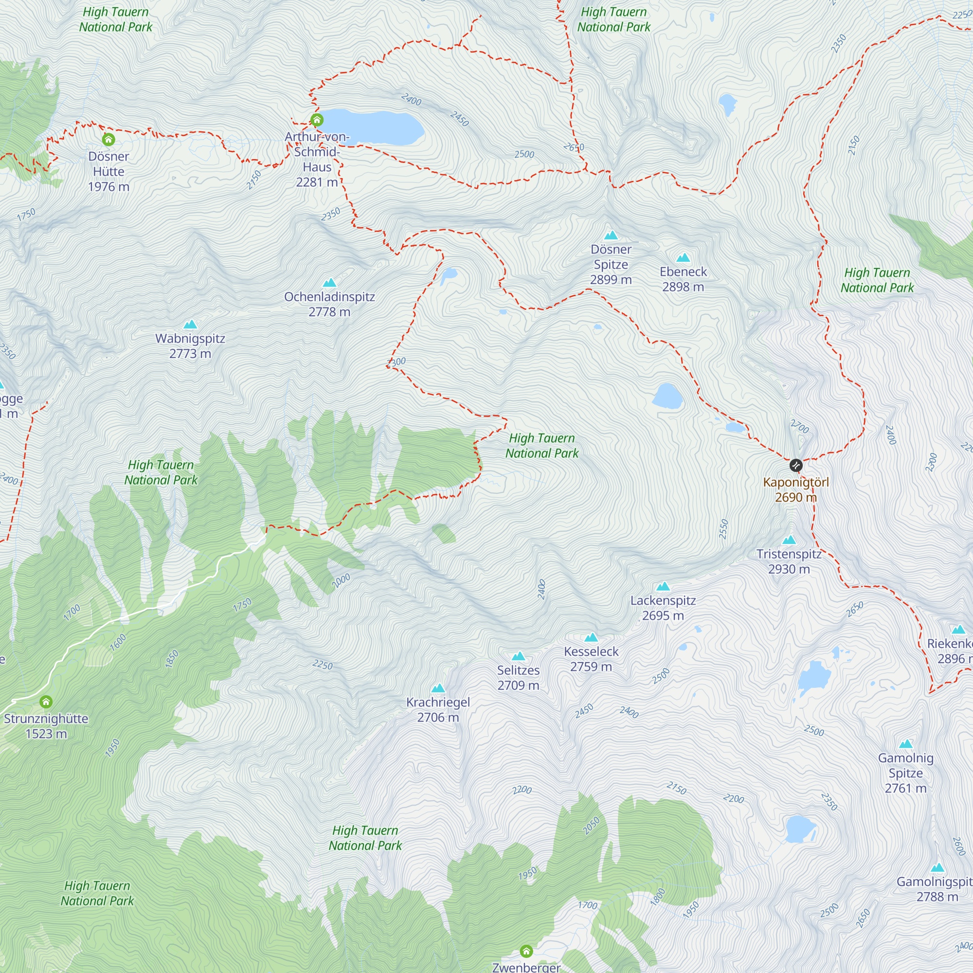 Moosbodenhütte map