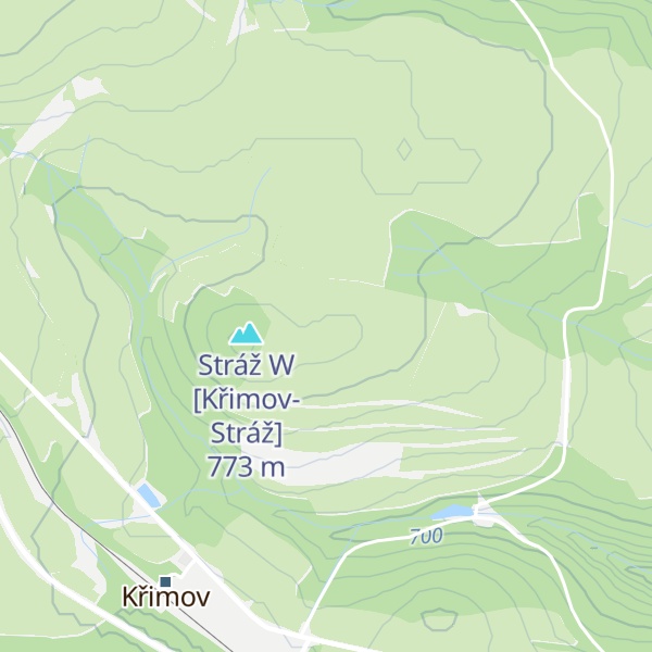 Map of Stráž [Křimov-Stráž]