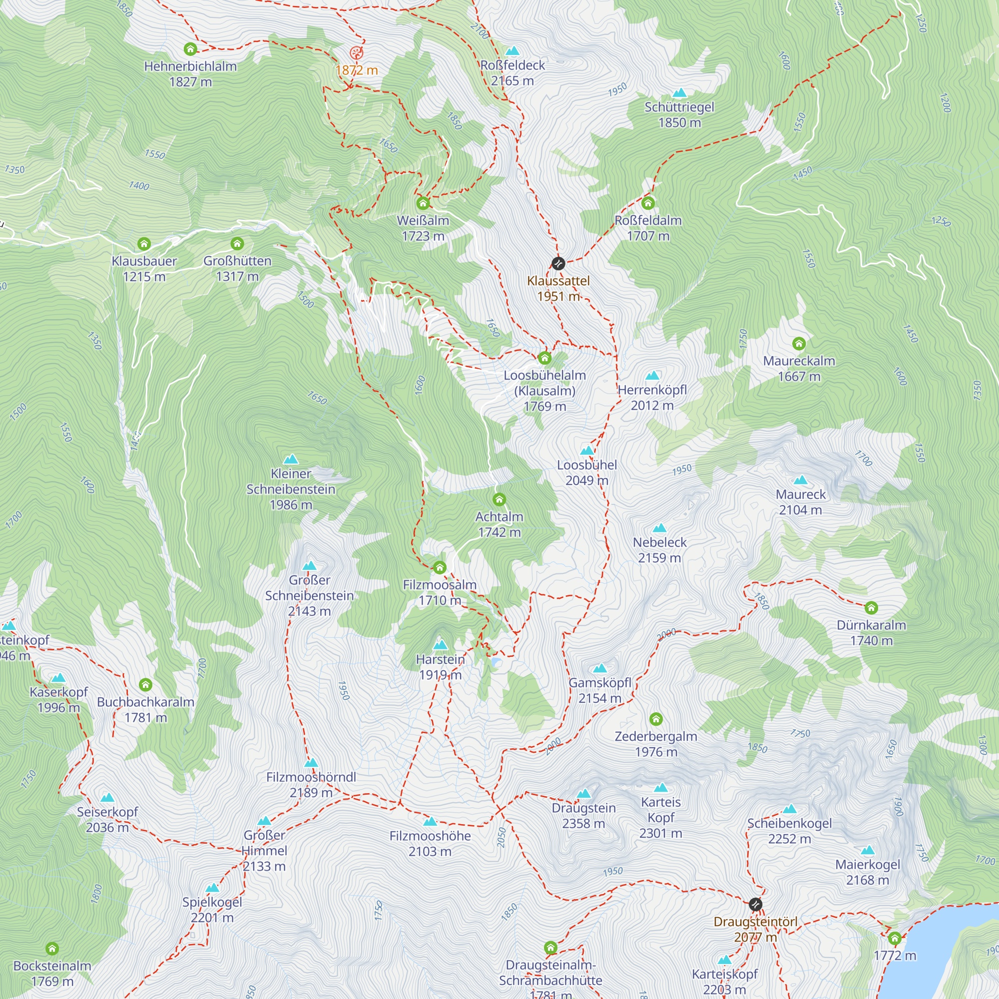 Achtalm map