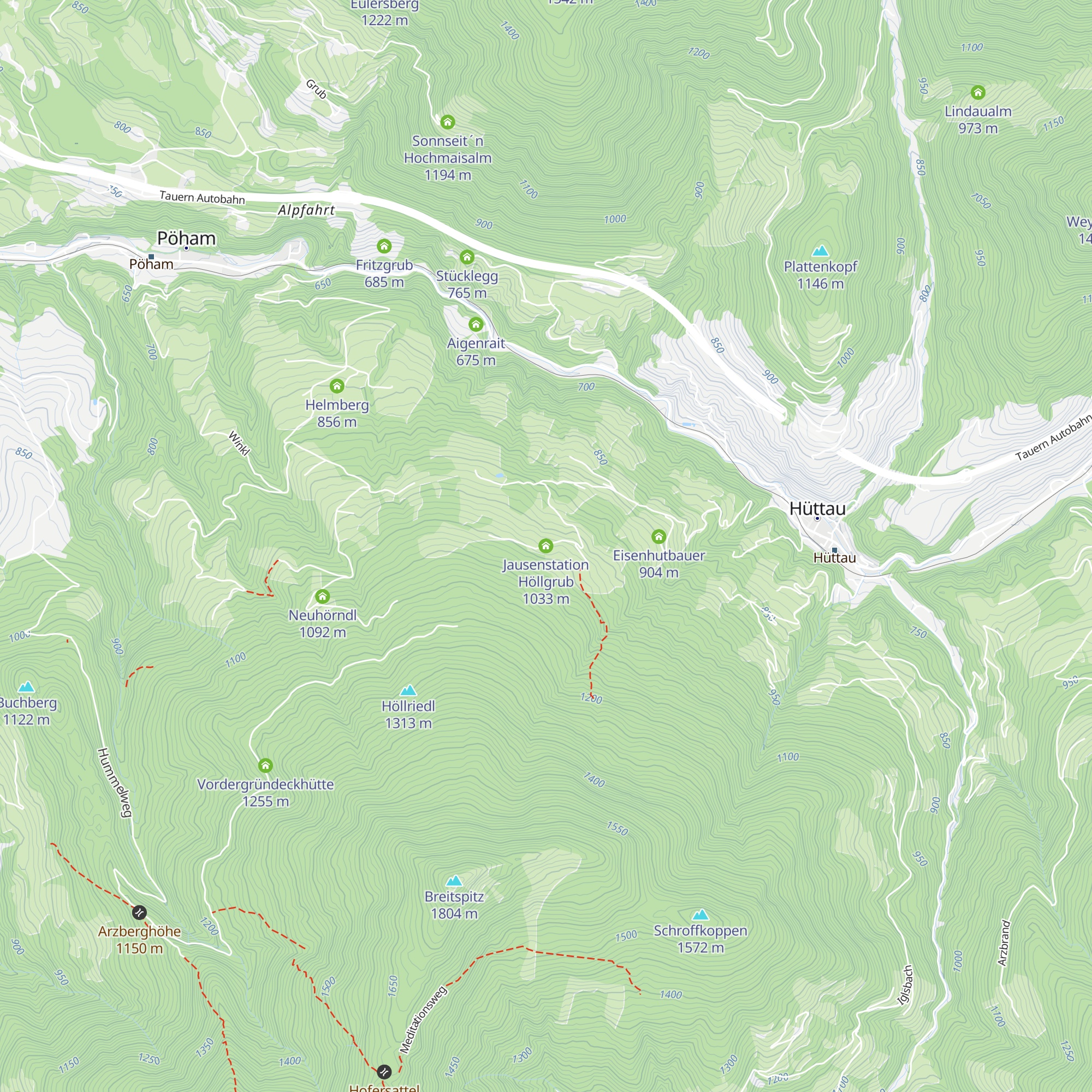 Jausenstation Höllgrub map