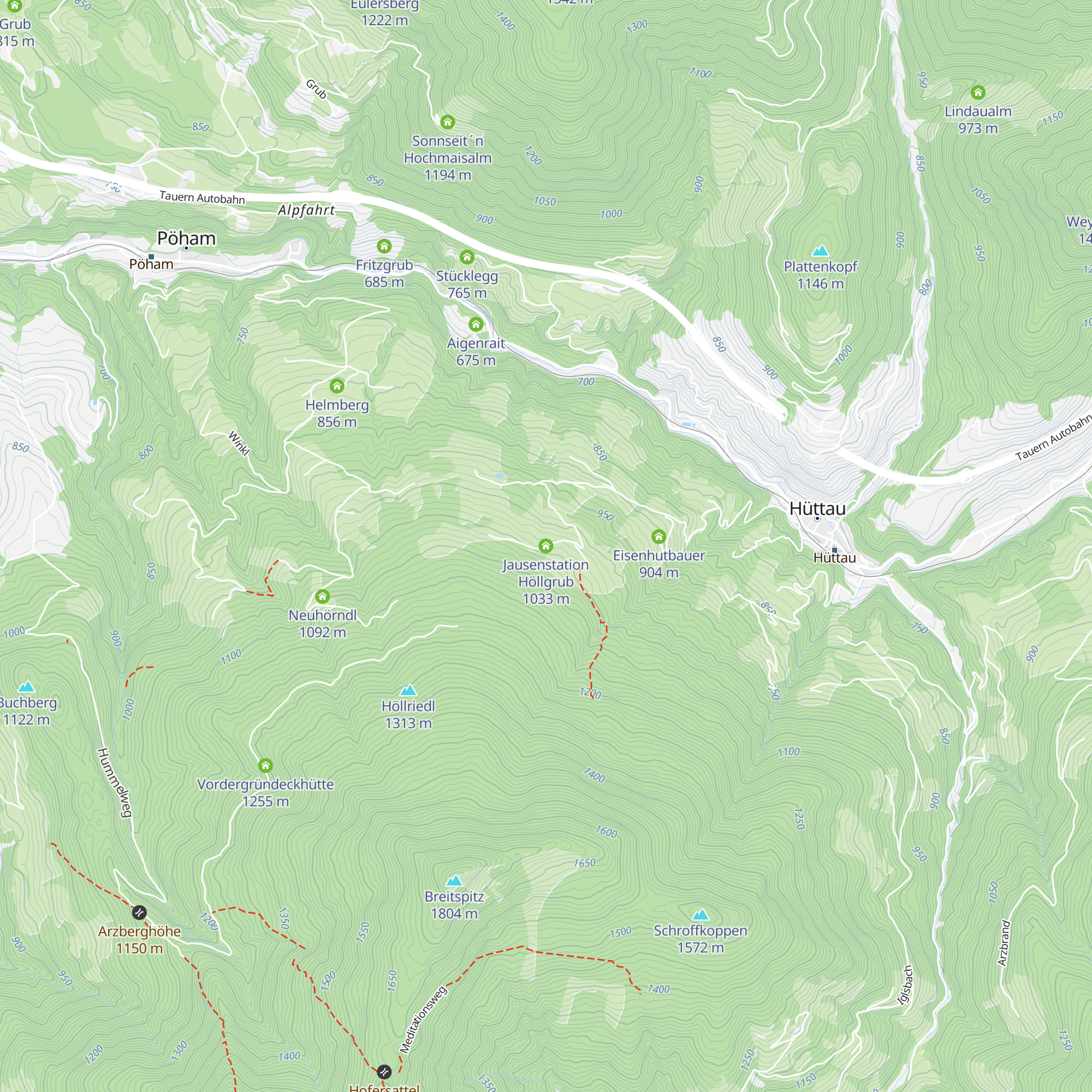 Jausenstation Höllgrub map