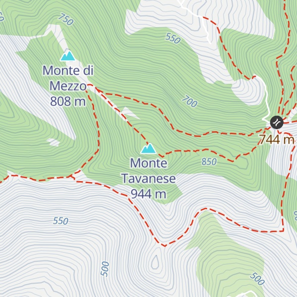 Map of Monte Tavanese
