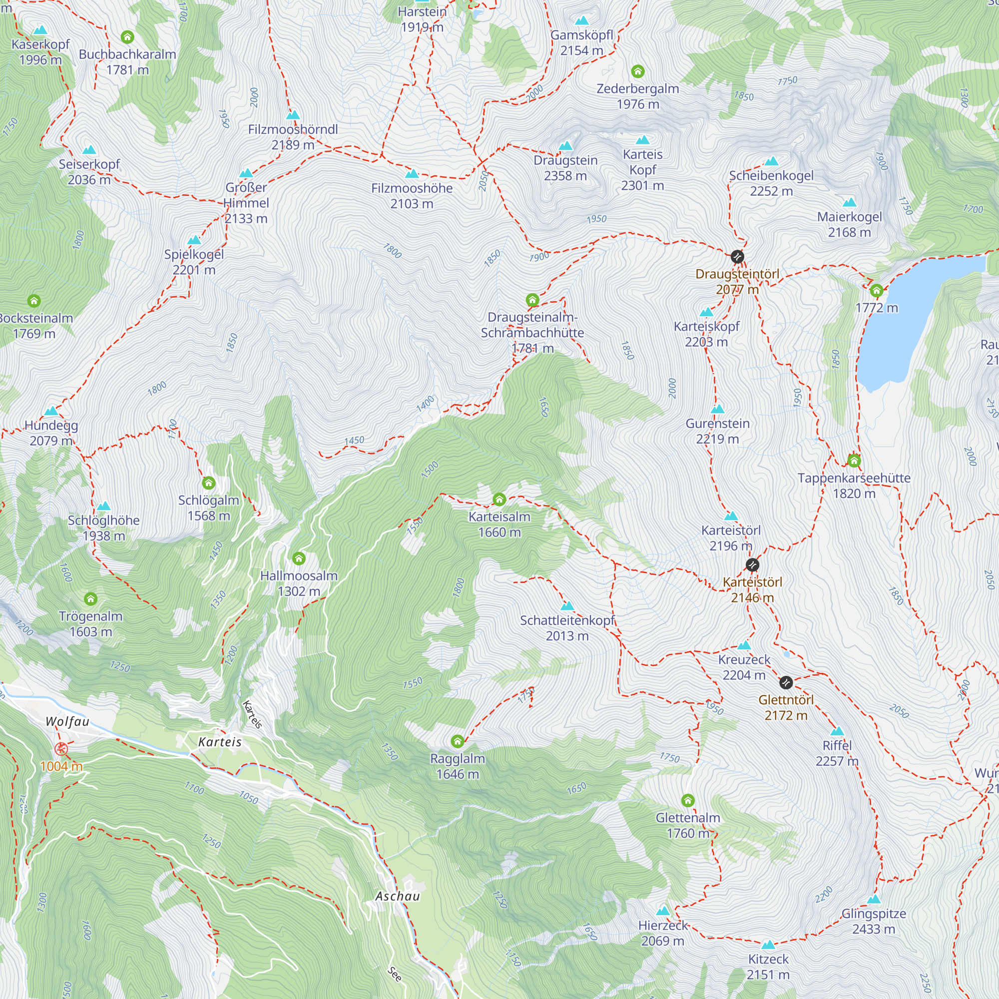 Karteisalm map