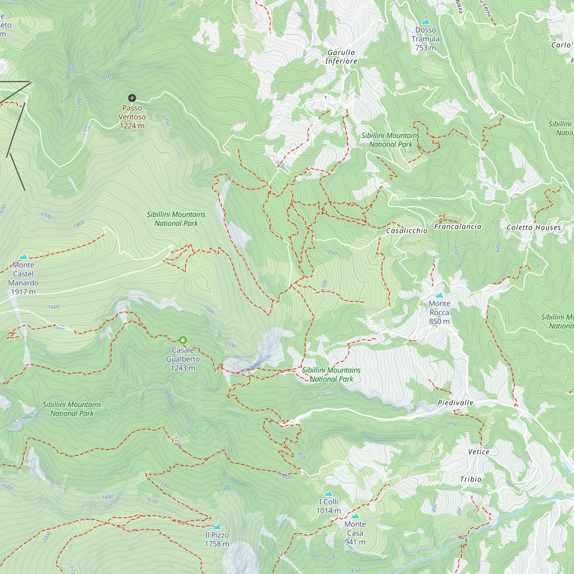 Rifugio città di Amandola map