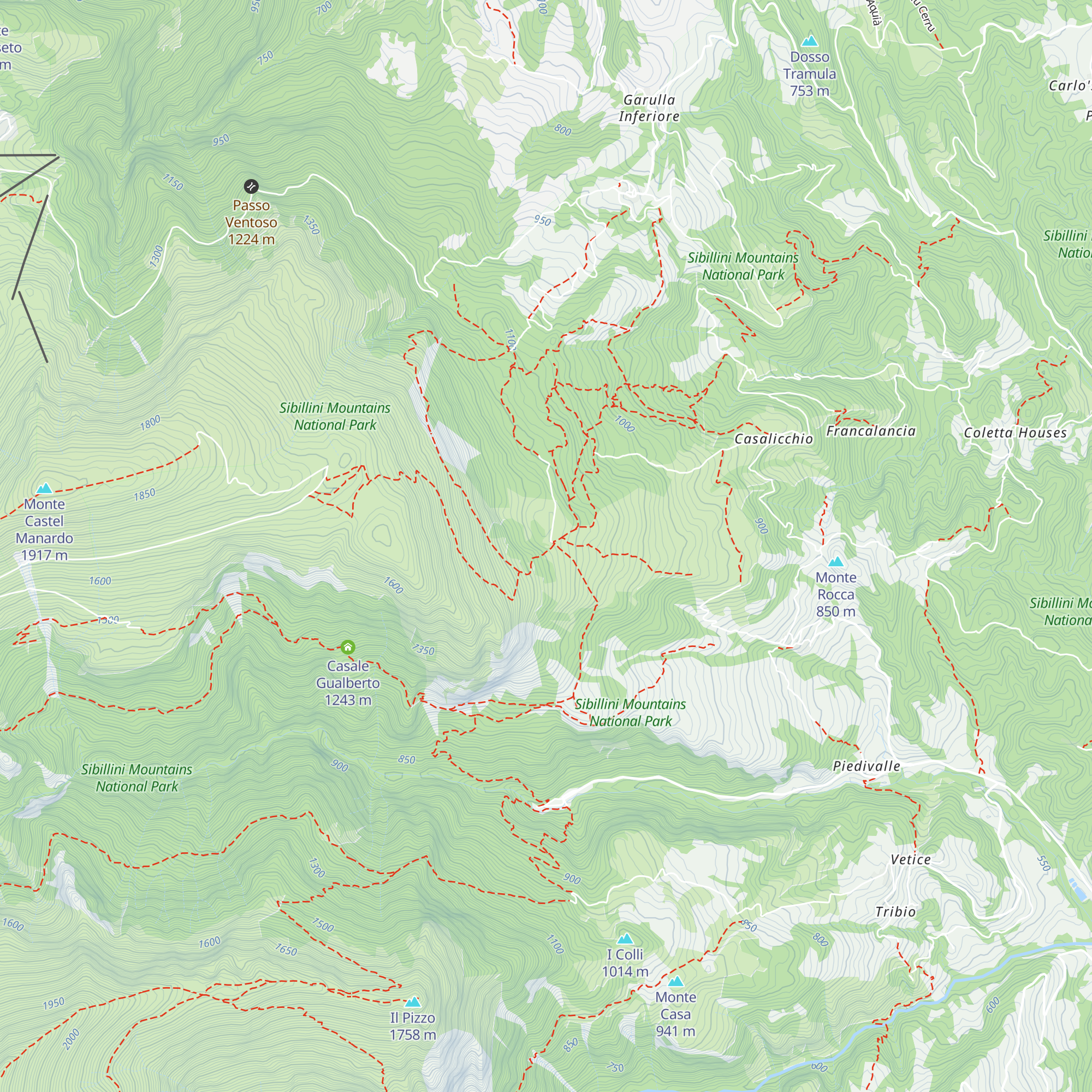 Rifugio città di Amandola map