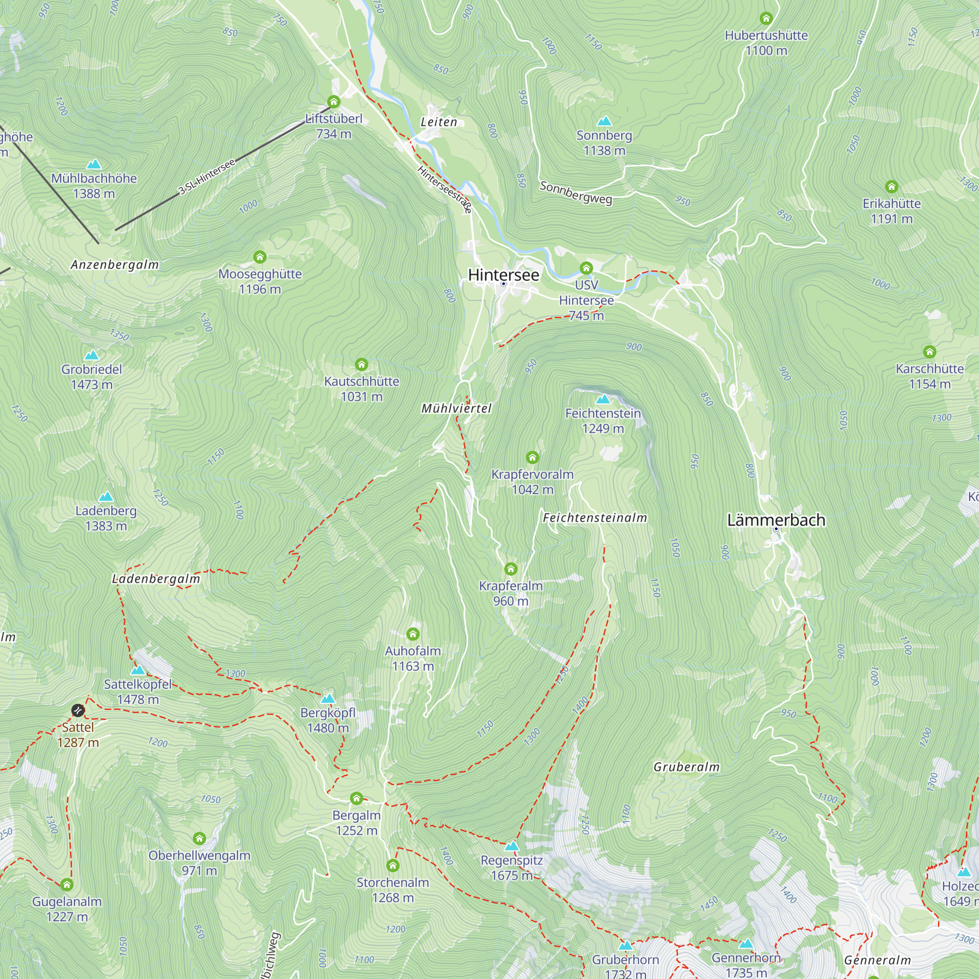 Zwerglalm map