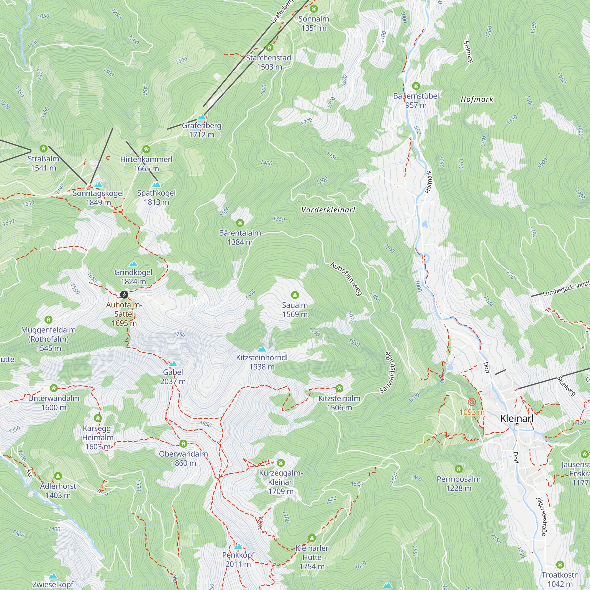 Saualm map